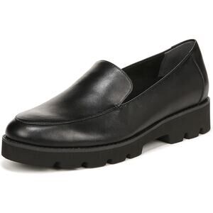 New Vionic Womens Size 7W Wide Black Leather Charm Kensley Comfort Loafers Shoes